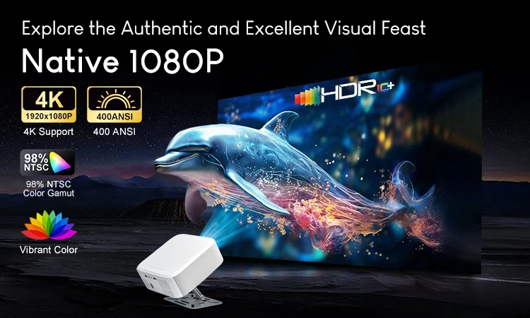Salange Netflix Projector P92MAX Smart Android 13 1080P BT5.2 WiFi6 12000L Electronic Focus Auto Keyston 4K Movie HD Home Cinema