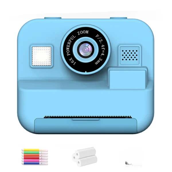 Educational Thermal Instant Print Camera With 32G Card, 1080P Children Mini Digital  Video Camera for Kids Learning  Development