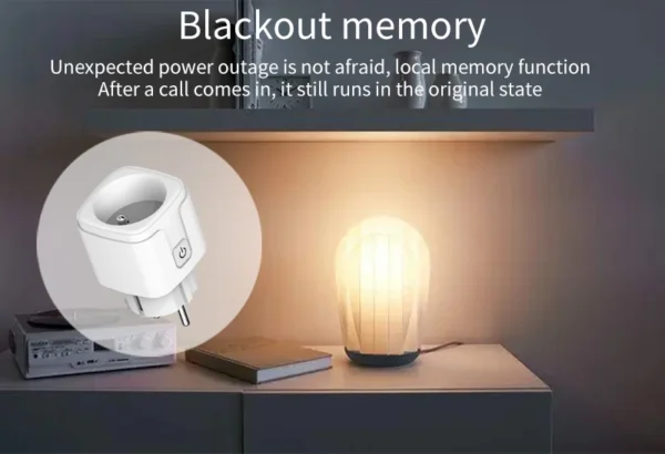 Tuya Smart Plug WiFi&Bluetooth FR Socket 16A with Power Monitor Voice Control Timing Smart Life Control Works with Alexa Google