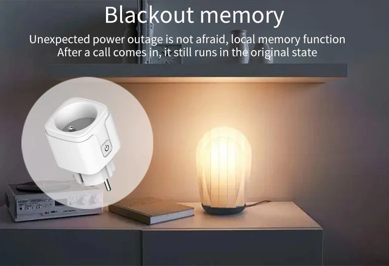 Tuya Smart Plug WiFi&Bluetooth FR Socket 16A with Power Monitor Voice Control Timing Smart Life Control Works with Alexa Google