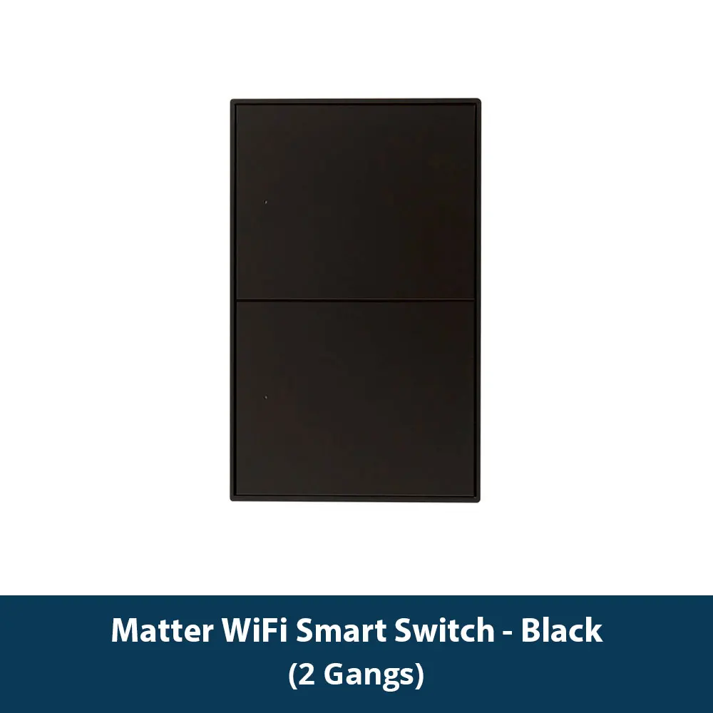 Zemismart Matter WiFi 1 2 3 4 6 Gangs Smart Wall Light Switch Neutral Required with Big Button SmartThings App Homekit Control