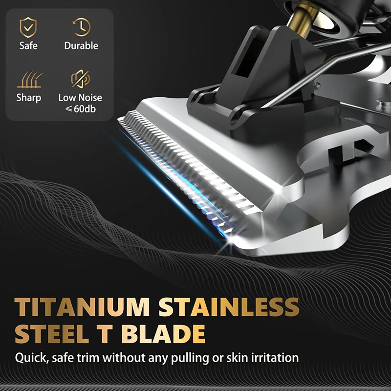 Powerful Professiona Electric Wireless Man Hairdresser Men Barber Shop Groin Beard Repairer Mustache Facial Hair Trimmer Clipper