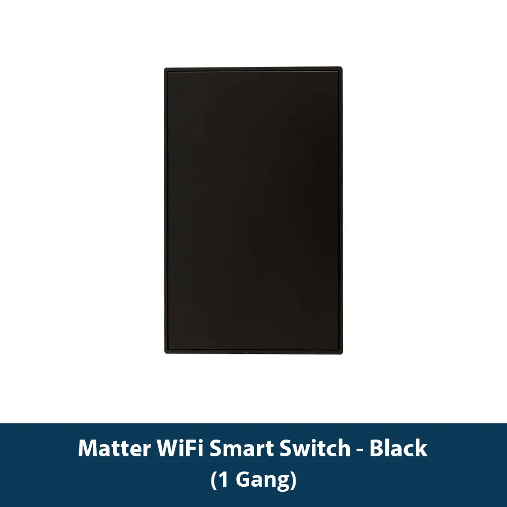 Zemismart Matter WiFi 1 2 3 4 6 Gangs Smart Wall Light Switch Neutral Required with Big Button SmartThings App Homekit Control