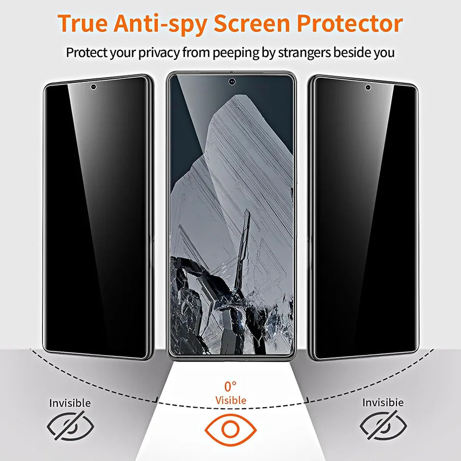 3D Anti Spy Tempered Glass For Google Pixel 6 7 8 9 Pro 7a 4 XL 5a 4a 4G Privacy Screen protector Google Pixel 6a 4 5a 5G Glass