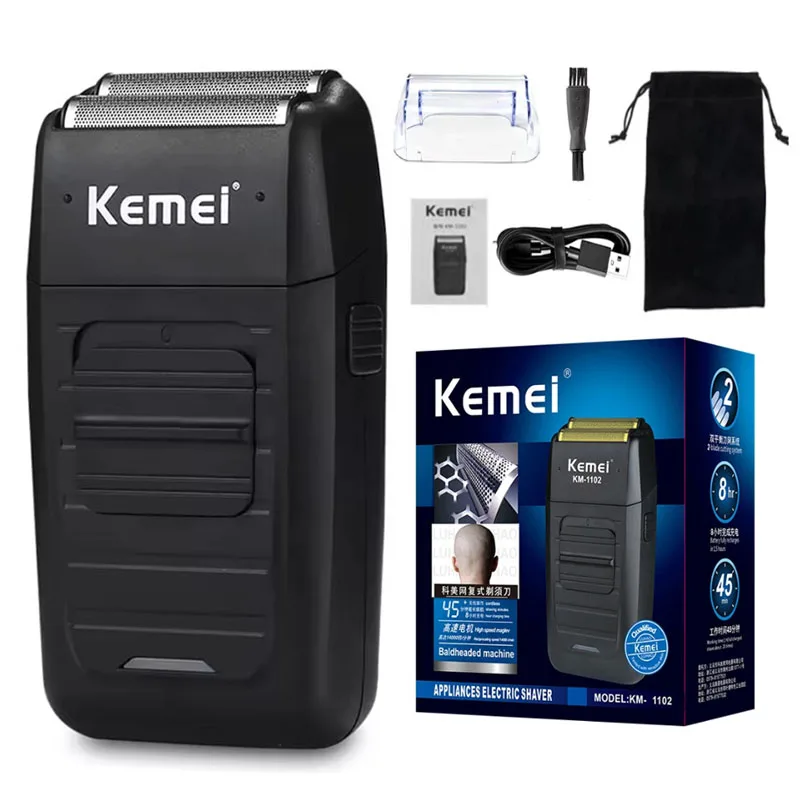 Kemei KM-2296 KM-2299 KM-1102 Professional Hair Clipper Kit Electric Shaver Male Hair Cutting Machine Men’s Cordless Trimmer