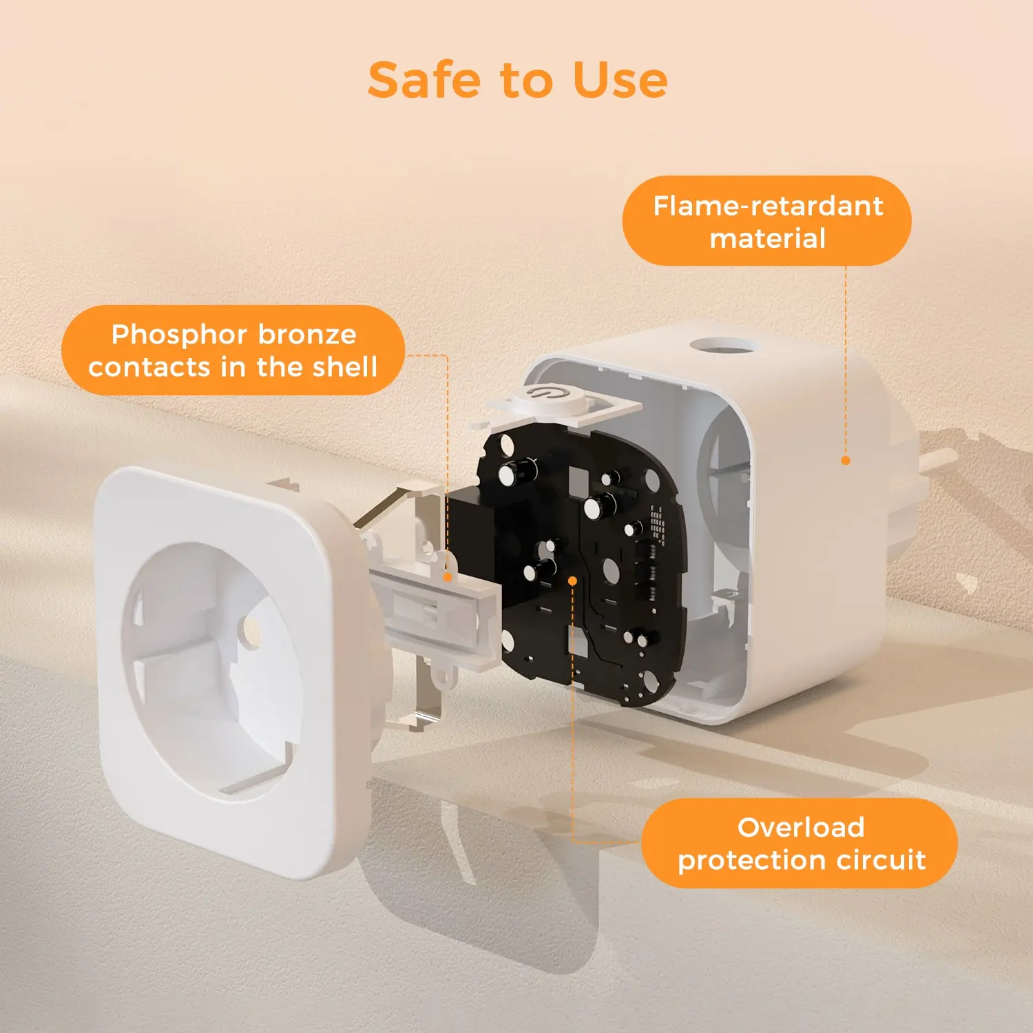 Refoss 16A HomeKit Smart EU Plug WiFi Socket Power Monitoring Timing Function Voice Control Support Alexa Google Assistant