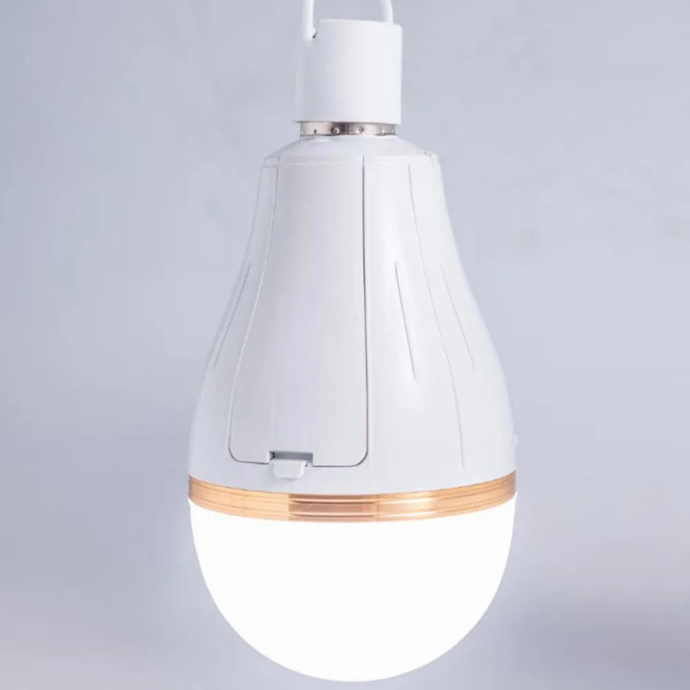 LED Emergency Bulb Emergency Power Failure Family Camping Outdoor Night Market E27 AC85-265V 1*18650 Battery Smart Charging Chip