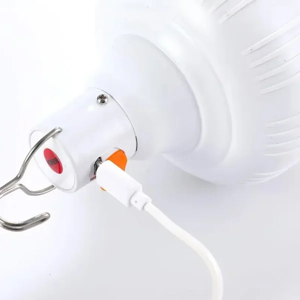 1pc USB Rechargeable LED Lamp Bulbs High Brightness Outdoor Emergency Light Hook Up Camping Fishing Portable Lantern Night Light
