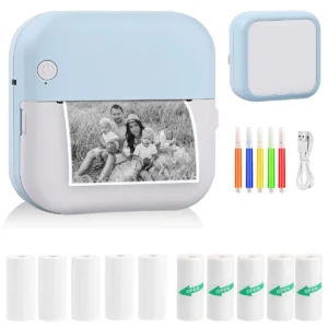 S3c83ad981d164a1c89f674c79352a24aP.webp Mini Printer, Portable Thermal Photo Printer, Inkless Sticker Maker Machine for Notes, Photos, Stickers, Labels