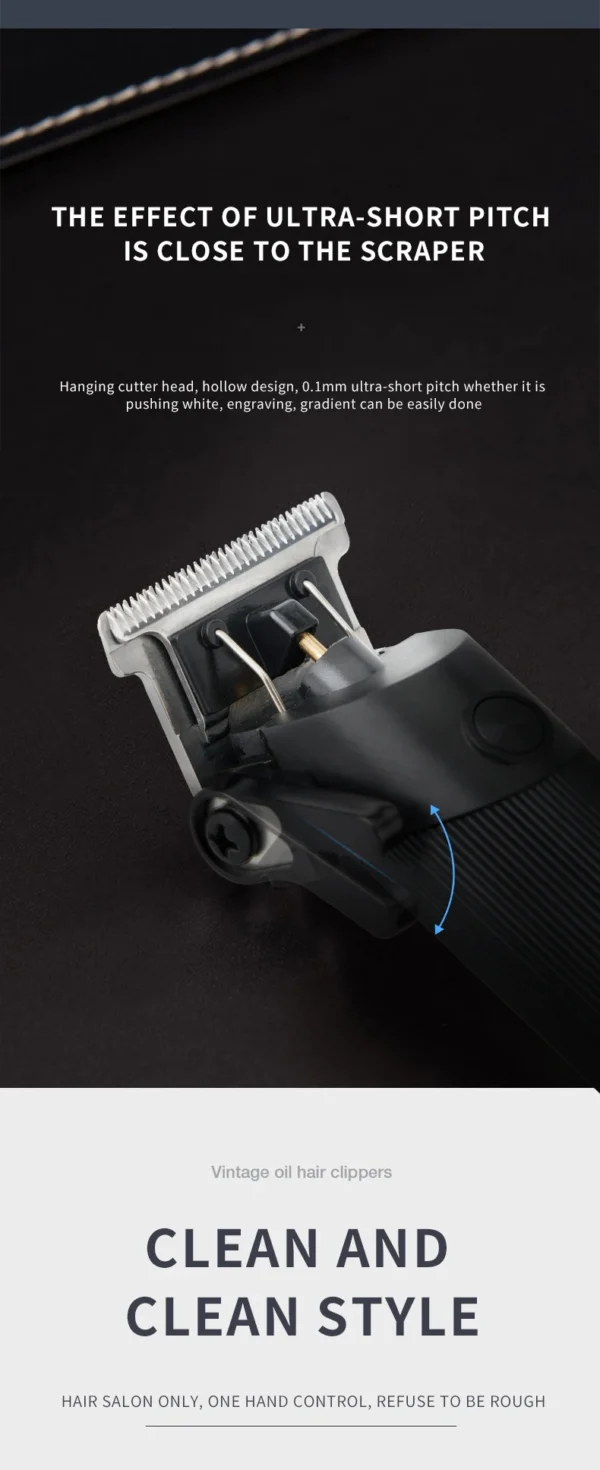 Youpin Komingdon Cordless Zero Gapped Trimmer Hair Clipper Professional Barber Shop Men's Haircut Machine for Beard Barbershop