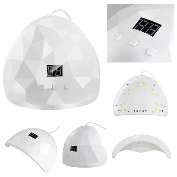LULAA UV Nail Polish Lamp Gel Curing Polishing Lamp with Three Timing Modes & Automatic Sensing Mode Is Suitable for Home Salon