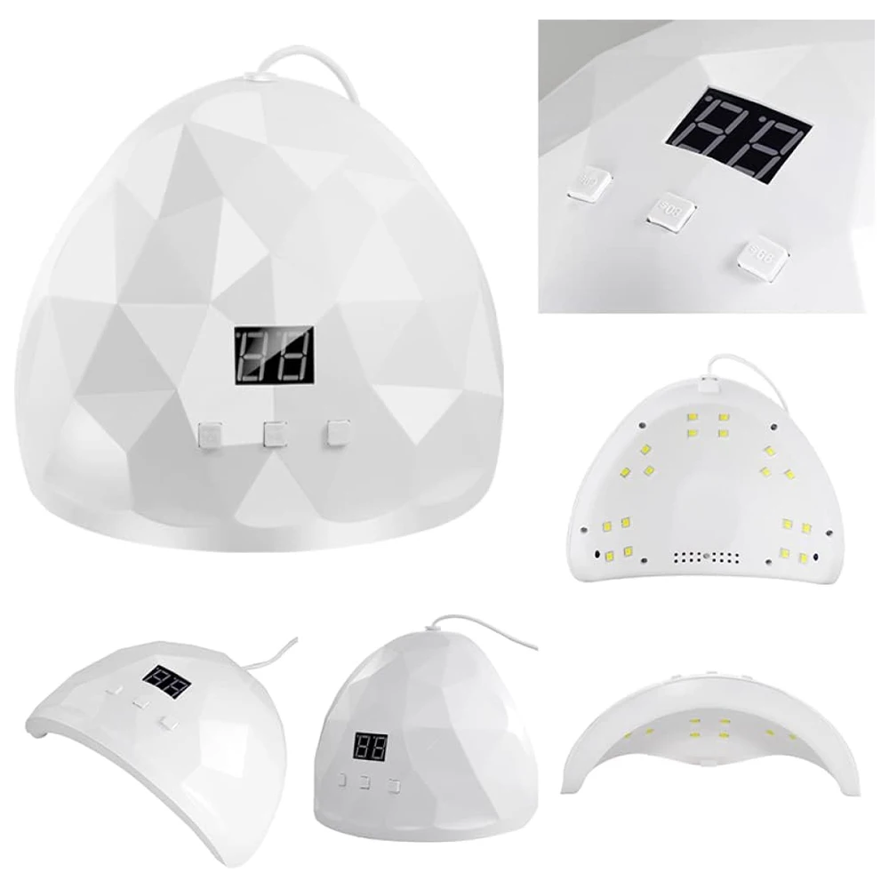 LULAA UV Nail Polish Lamp Gel Curing Polishing Lamp with Three Timing Modes & Automatic Sensing Mode Is Suitable for Home Salon