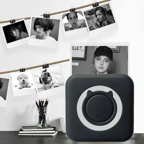 Portable Mini printer,thermal pocket Label  printer, for Android or IOS APP, inkless sticker printer, suitable for home, office