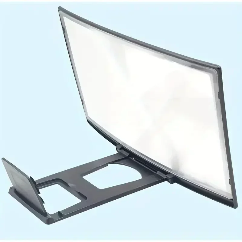 Curved Mobile Screen Amplifier 3D HD Movie TV Screen Amplifier Smartphone Screen Amplifier 12inch for Home Office