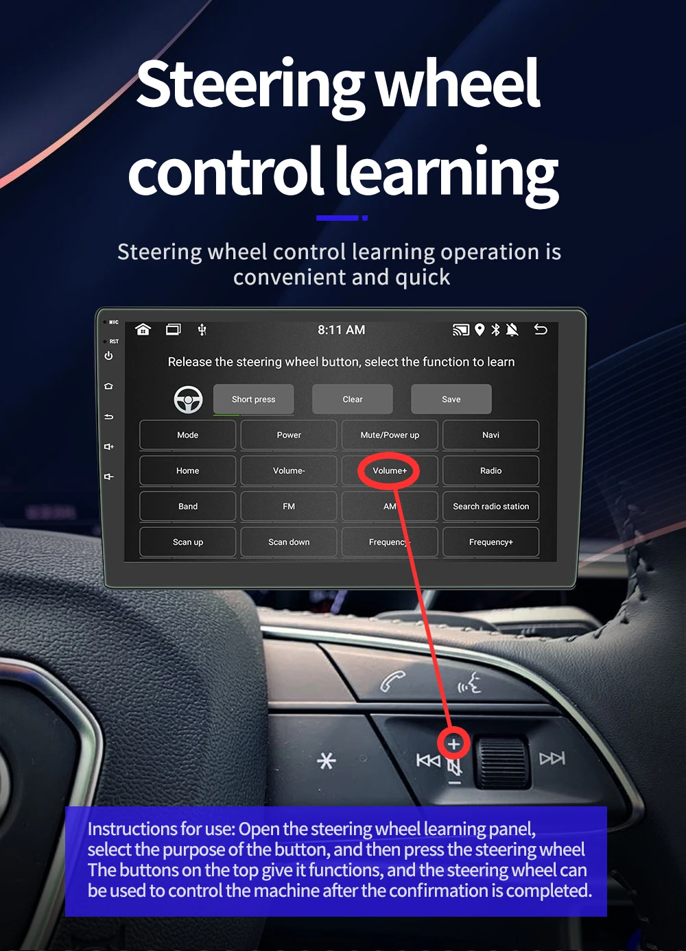 BQCC 4core 2 Din Car Radio Androidauto Carplay Android 13 GPS Car Audio 7"/9"/10" WIFI BT IPS Automotive Multimedia Player