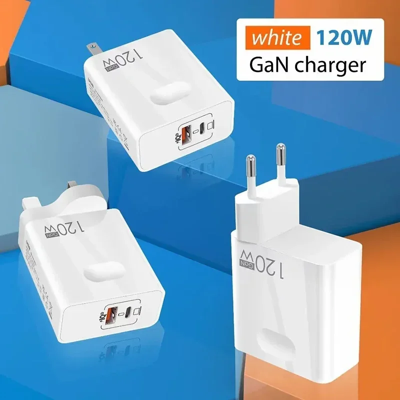 Xiaomi 120w Fast Charger USB C Super Quick Charging Adapter PD USB Mobile phone Charger For Iphone Huawei Laptop Tablet Macbook