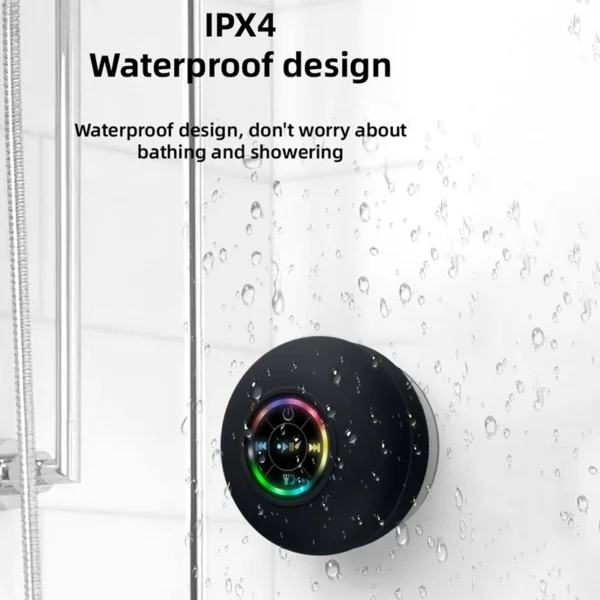 Xiaomi Portable Wireless Bluetooth Speaker LED IPX4 Waterproof Loudspeaker Outdoor Bathroom Large Suction Cup Stereo Sound Box