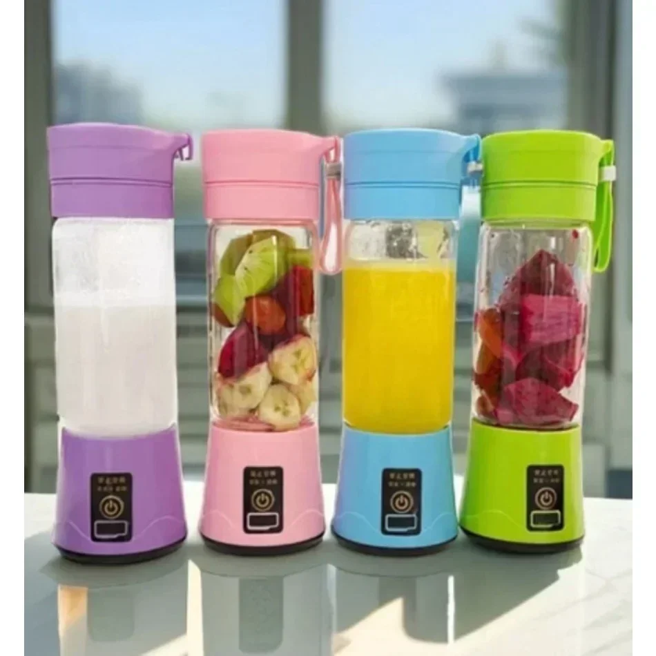 2025 New Mini Portable USB Rechargeable Blender 380ml Handheld Smoothie Maker Travel Juicer Cup for On-the-Go Shakes & Juices