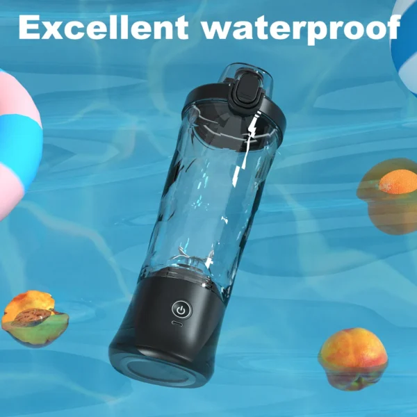 New Portable Blender 600ML Electric Juicer Fruit Mixers 4000mAh USB Rejected Smoothie Mini Blender Personal Juicer colorf