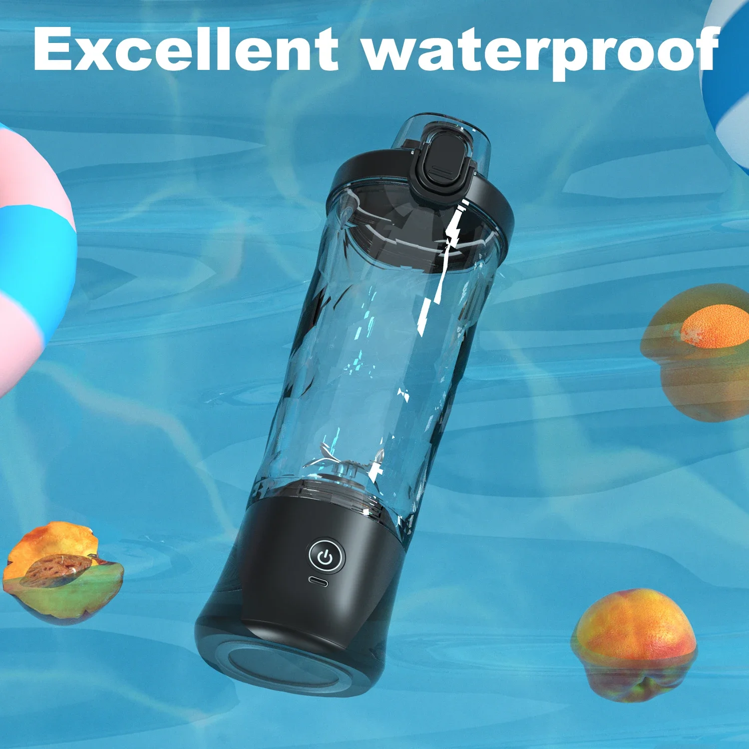 New Portable Blender 600ML Electric Juicer Fruit Mixers 4000mAh USB Rejected Smoothie Mini Blender Personal Juicer colorf