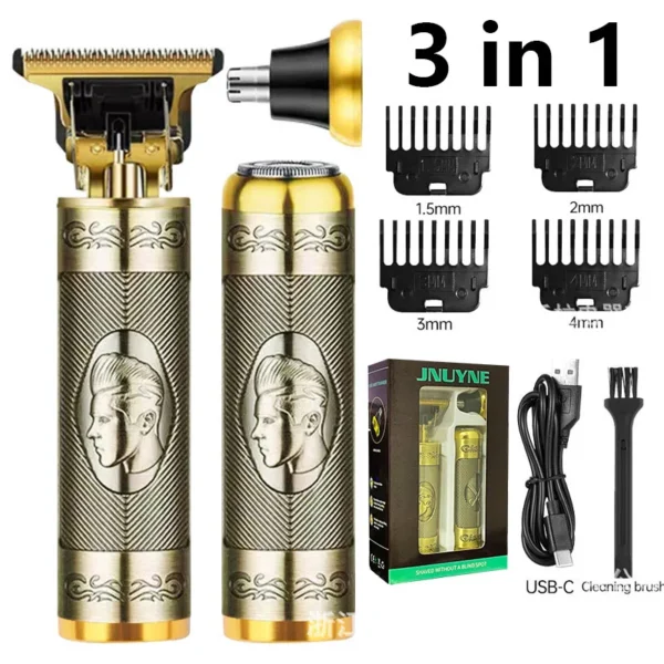 Powerful Professiona Electric Wireless Man Hairdresser Men Barber Shop Groin Beard Repairer Mustache Facial Hair Trimmer Clipper