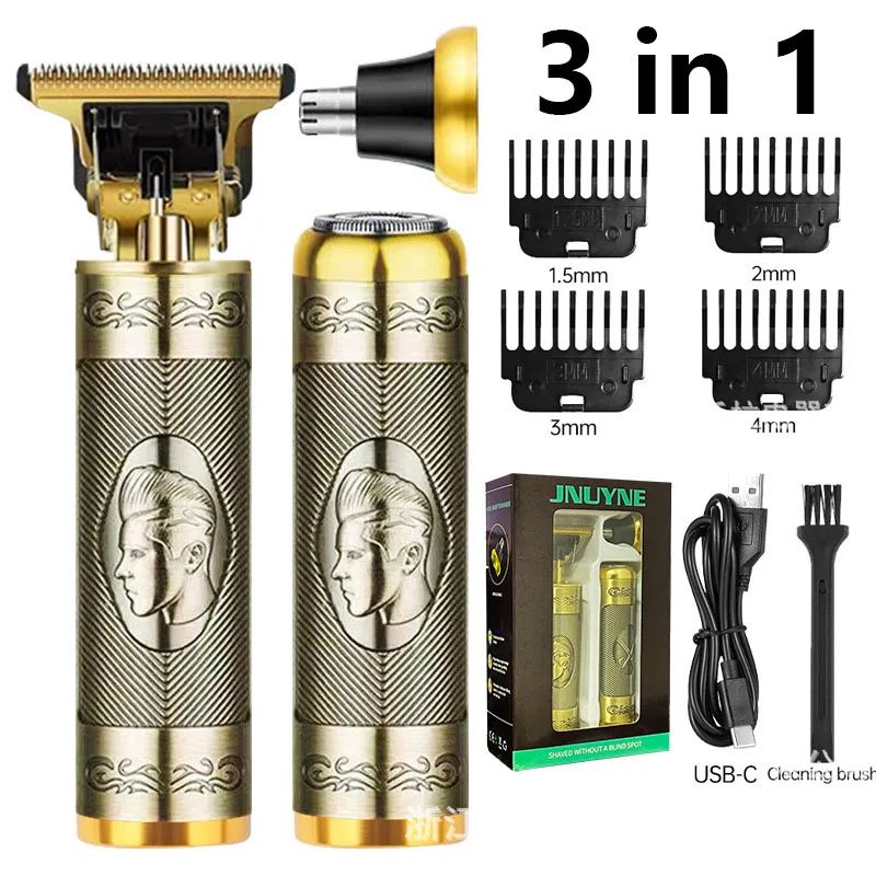 Powerful Professiona Electric Wireless Man Hairdresser Men Barber Shop Groin Beard Repairer Mustache Facial Hair Trimmer Clipper