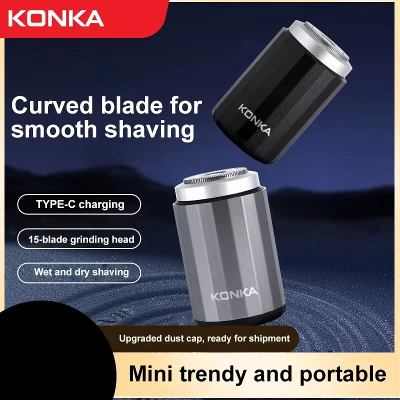 2025 NEW Type-c Rechargable Mini Portable Waterproof Electric Shaver  Strong High Speed Long Endurance Suitable Wet and Dry