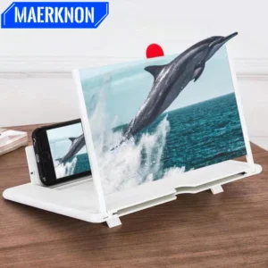 12 Inch Phone Large Screen Amplifier 3D Magnifying Glass Holder HD Portable Mobile Phone Screen Video Magnifier Screen Bracket