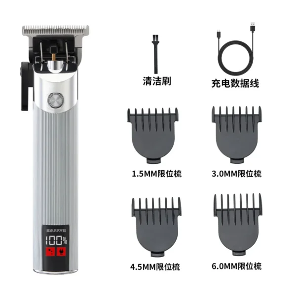 Youpin Komingdon Cordless Zero Gapped Trimmer Hair Clipper Professional Barber Shop Men's Haircut Machine for Beard Barbershop