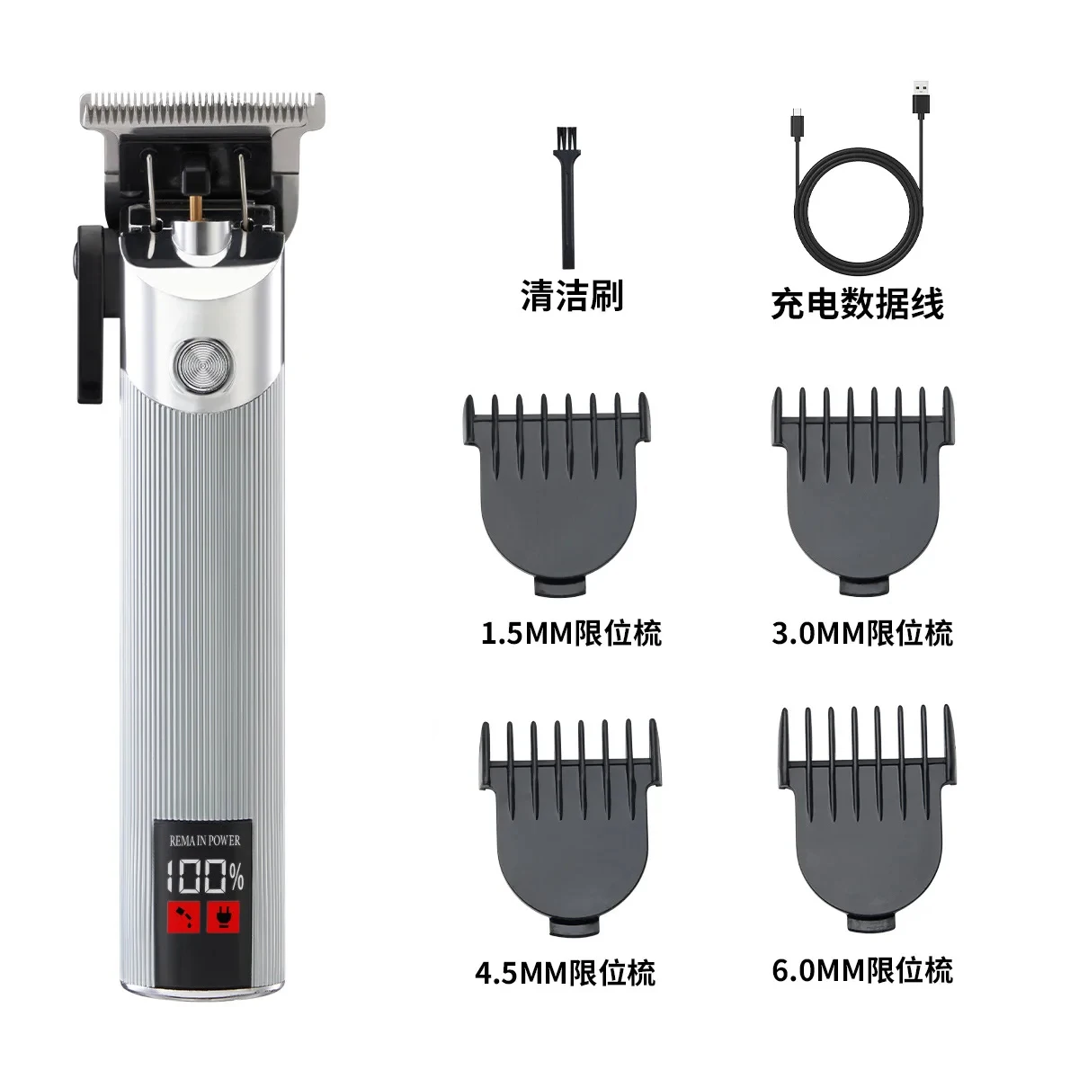 Youpin Komingdon Cordless Zero Gapped Trimmer Hair Clipper Professional Barber Shop Men's Haircut Machine for Beard Barbershop