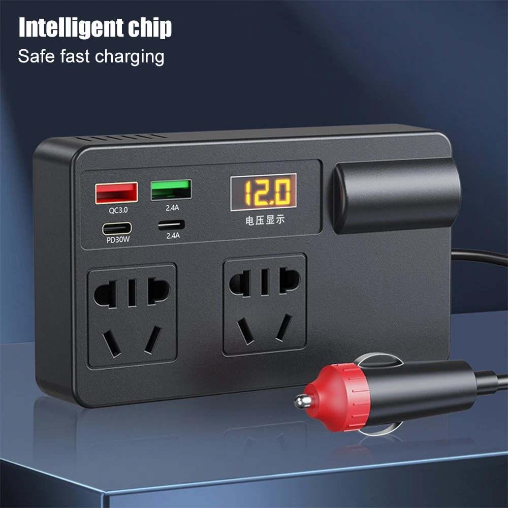 Car mounted power inverter 12v24v to 220v multifunctional conversion suitable for small and large trucks