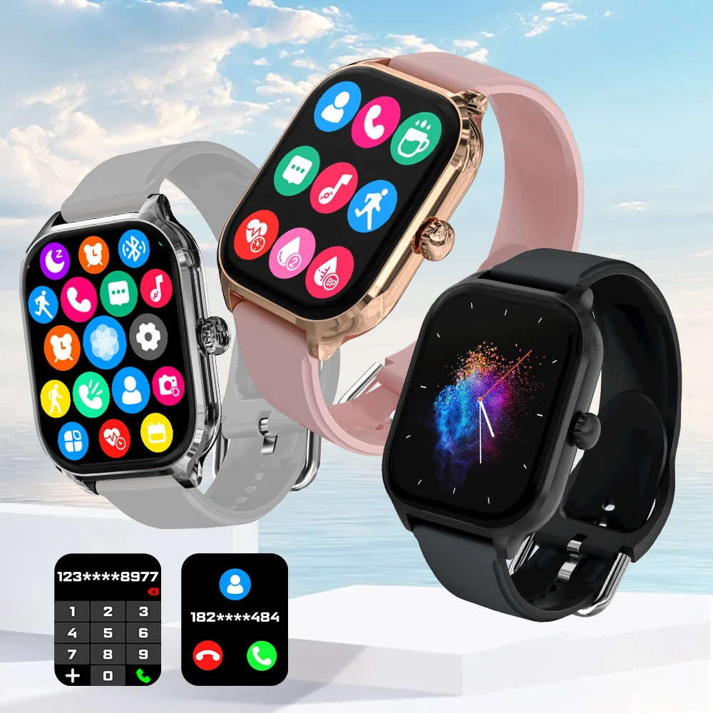 LAXASFIT 2025 New H9 Smartwatch Dial to Answer Calls Calorie Tracking Heart Rate Blood Oxygen Monitoring Bluetooth Smartwatch