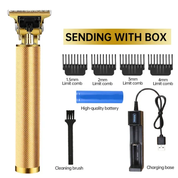 Powerful Professiona Electric Wireless Man Hairdresser Men Barber Shop Groin Beard Repairer Mustache Facial Hair Trimmer Clipper