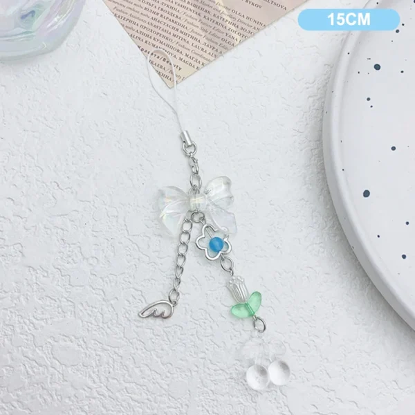 Sweet Y2K Cute Strawberry Mobile Phone Lanyard Lovely Fruits Phone Chain For Girls Aesthetic Cellphone Keychain