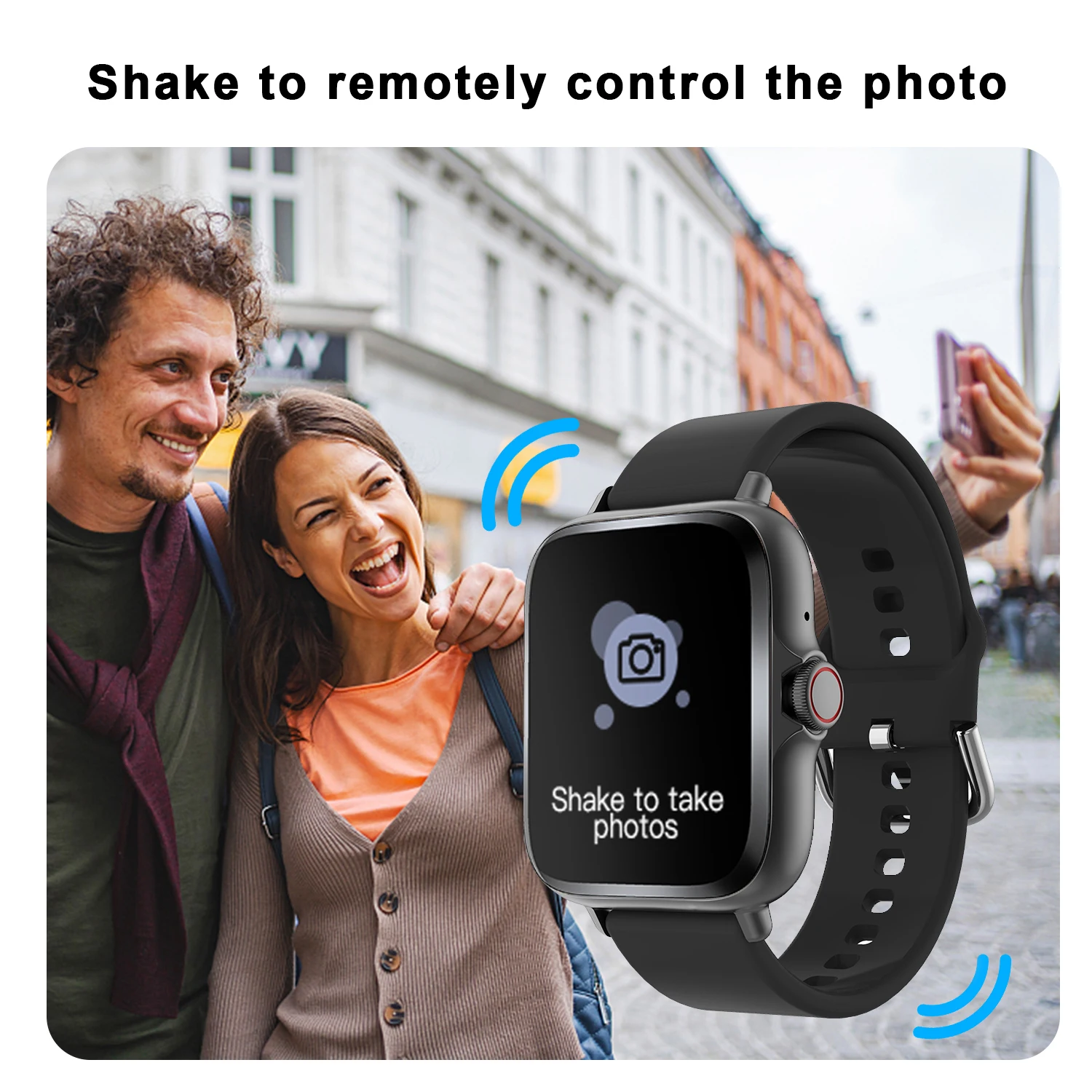 Smart watch, wireless calling /dial, multi -Sport mode, calling reminder and rejection, SMS reminder, for iPhone/Andriod