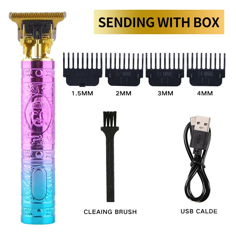 Powerful Professiona Electric Wireless Man Hairdresser Men Barber Shop Groin Beard Repairer Mustache Facial Hair Trimmer Clipper
