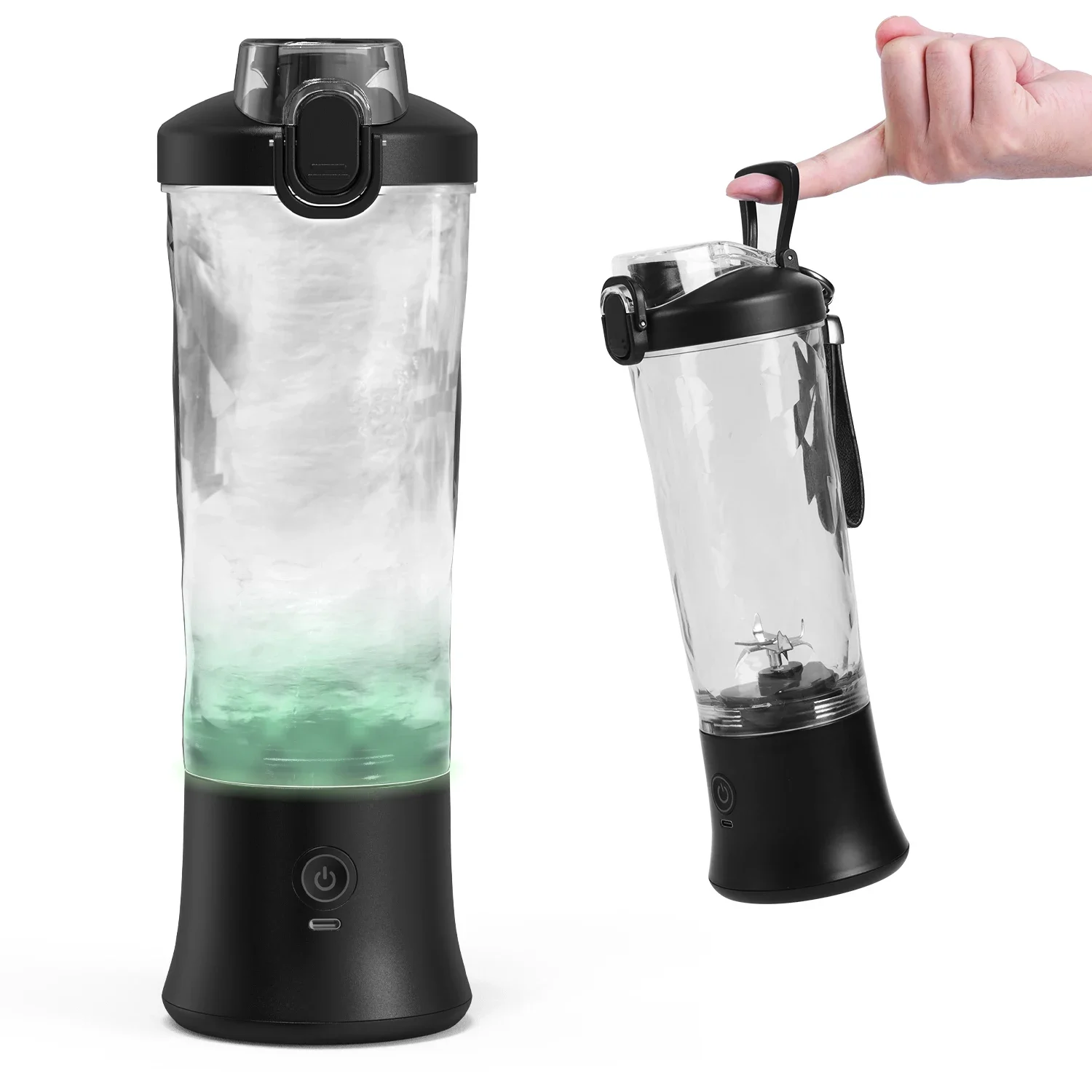 New Portable Blender 600ML Electric Juicer Fruit Mixers 4000mAh USB Rejected Smoothie Mini Blender Personal Juicer colorf