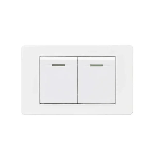 Italy Chile  Standard Outlet with USB Smart Type-c 20W Fast Charging, Dual USB Wall Socket Chile Plug Plastic Panel Light Switch