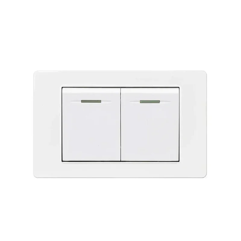Italy Chile  Standard Outlet with USB Smart Type-c 20W Fast Charging, Dual USB Wall Socket Chile Plug Plastic Panel Light Switch