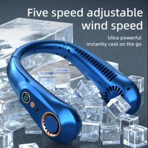 S4d1c5c07fa2d4941ace534bff6e7fbd8y.webp New 3000mA Portable Mini Hanging Neck Fan Bladeless Neckband Fan Digital Display Power Air Cooler USB Rechargeable Electric Fans