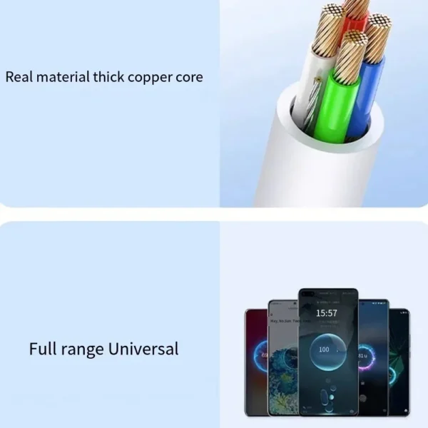 Type-C 120W 10A Quick Charging Cable for Samsung Xiaomi Huawei USB C Mobile Phone Data Cord Super Fast Charge Data Cable 0.25-3M