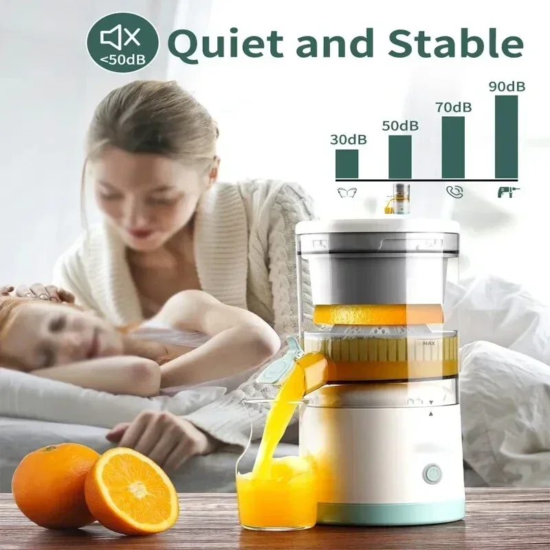 Electric Juicer Juice Cup Citrus Orange Lemon Squeezer USB Charging Kitchen Fruit Juicer Blender Fresh Separator Press Machine