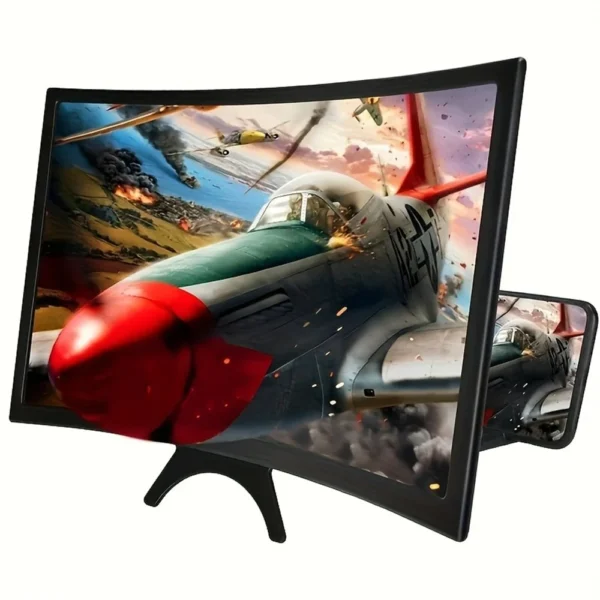 12 Inch Mobile Phone Screen Amplifier 3D Magnifying Glass Stand Magnifier HD Video Amplifier Phone Stand Enlarged Screen Bracket
