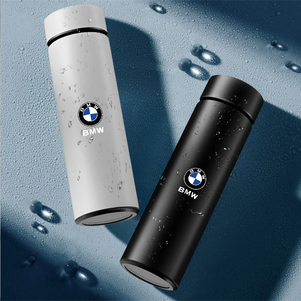 Car Stainless Steel Smart Thermos Mug Insulation Cup Led Digital Temperature Display For BMW E28 E30 E34 E36 M Performance X1 X2