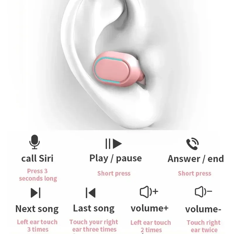 Original E7S Wireless Bluetooth Headset with Mic LED Display Earbuds for iPhone Xiaomi TWS Earphone Bluetooth Headphones Earbuds