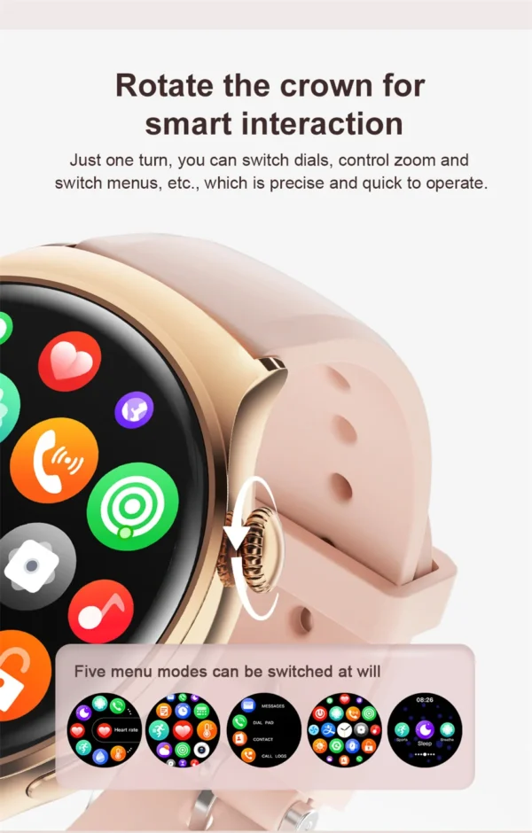 For Huawei WATCH 4 Smart Watch Women 360*360 AMOLED HD Screen NFC IP68 Waterproof Heart Rate Health Monitor Smartwatch 2025 New