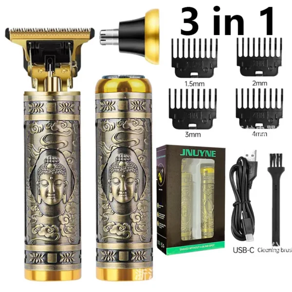 Powerful Professiona Electric Wireless Man Hairdresser Men Barber Shop Groin Beard Repairer Mustache Facial Hair Trimmer Clipper