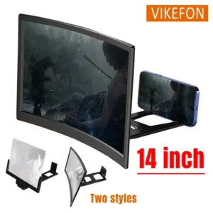 Foldable 3D High-definition Mobile Phone Screen Amplifier Landscape TV Movie Amplifier 14 inch Display Screen Phone Holder Stand