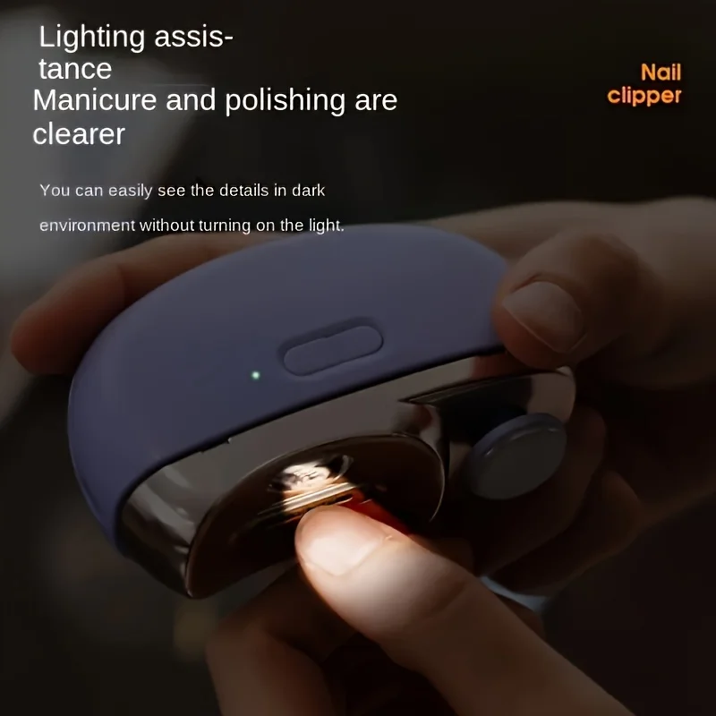 Electric Nail Clipper Grinding and Polishing 2 in 1 Multifunctional Portable Automatic Nail Grinder Electric Manicure ToolElectr