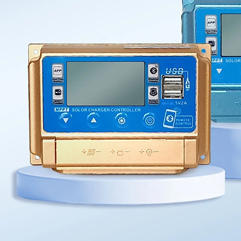 12V/24V 30A/40A/50A/60A High Definition LCD Large Digital Display Bluetooth WIFI Solar Charge Controller MPPT Controller Solar